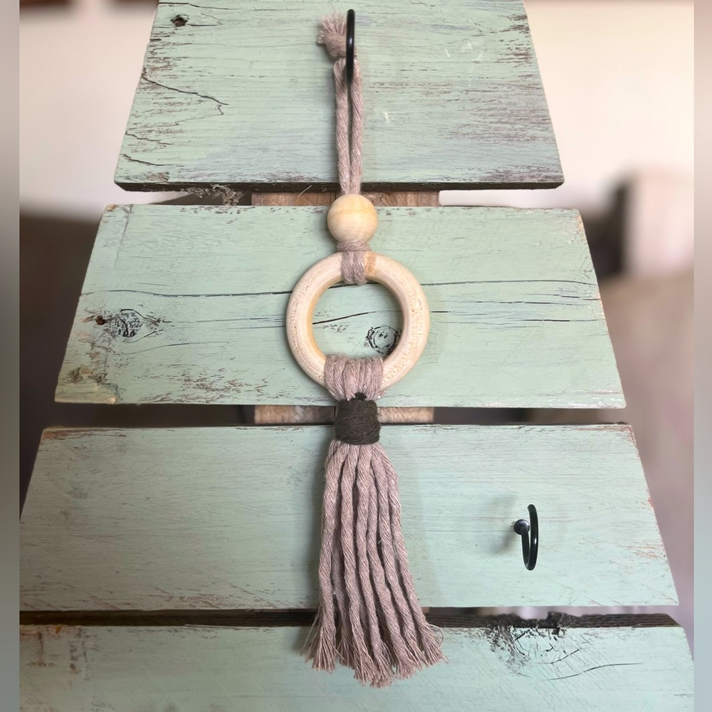 Christmas Tree Ornament // Hand Made Macrame